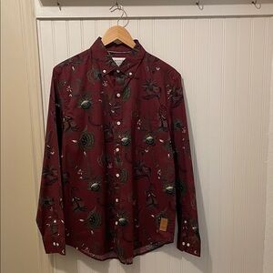 Scotch & Soda Men’s NWOT Floral Button Up Shirt Size Medium